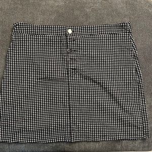 Black and white skirt